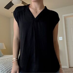 H&M Black V-Neck Blouse